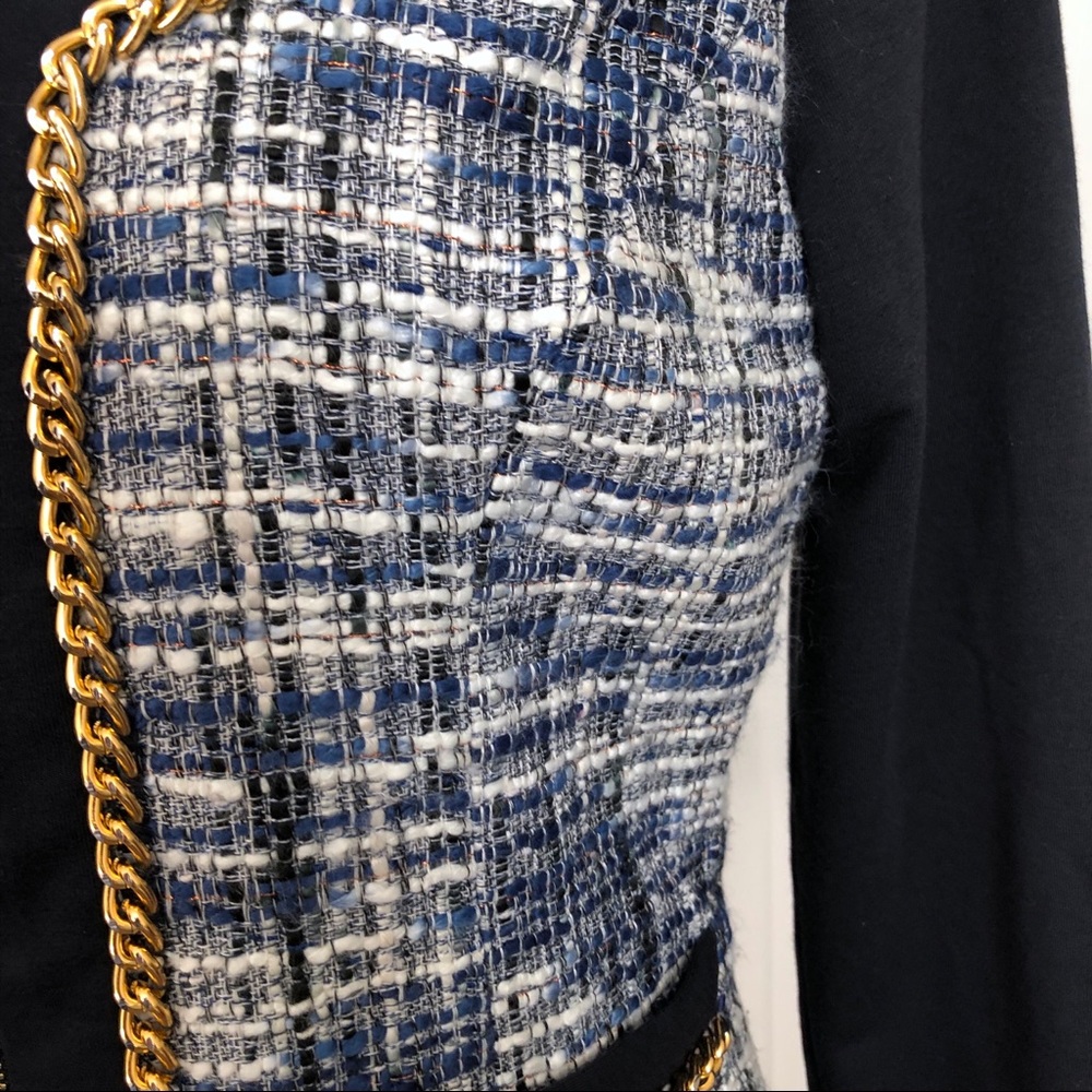 ❌SOLD❌Boston Proper Tweed Front Chain Jacket - Picture 6 of 8